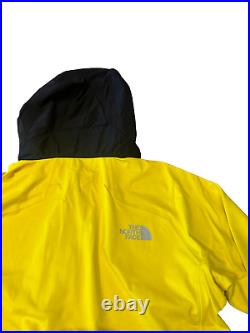 The North Face Gore Windstopper Yellow Hoodie Jacket Summit Series Mens Medium