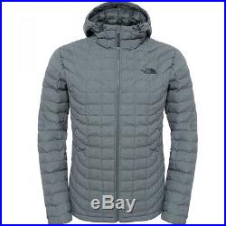 The North Face Herren Thermoball Hoodie Winterjacke Fusebox Grey Textured