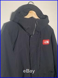 The North Face Hyvent Black Hooded Full Zip Mens Jacket Supreme Size Medium
