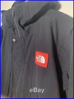 The North Face Hyvent Black Hooded Full Zip Mens Jacket Supreme Size Medium