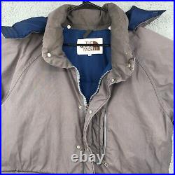 The North Face Jacket Adult XL Brown Full Zip Brown Label Insulated Hoodie 24055