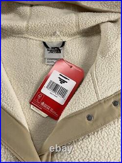 The North Face Jacket Cragmont Coat Snap Long Parka Hoodie Fleece Beige S