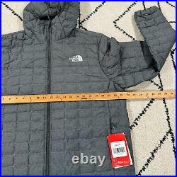 The North Face Jacket Men's L Gray Thermoball Eco Hoodie 2.0 Outdoor Puffer