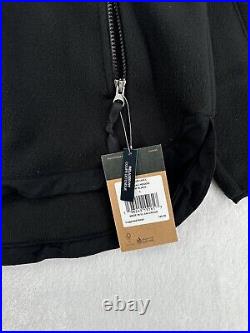 The North Face Jacket Women's Large Black Denali Hoodie Fleece Full Zip $189