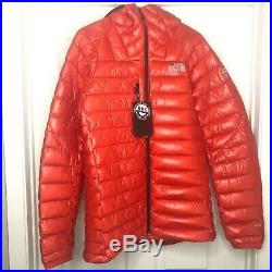 The North Face L3 Proprius Hoodie Insulated 800 Down Jacket Mens Small Fiery Red