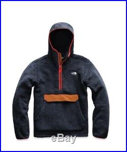 The North Face Men Campshire Sherpa 300 Fleece Hoodie Pullover Medium Navy BNWT