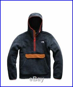The North Face Men Campshire Sherpa 300 Navy Fleece Hoodie Pullover Size Medium