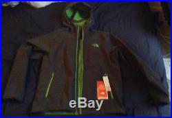 The North Face Men's Apex Android Hoodie Jacket Asphalt Grey/Green