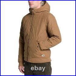The North Face Men's Cuchillo Insulated Full Zip Hoodie Jacket Utility Brown-Sm