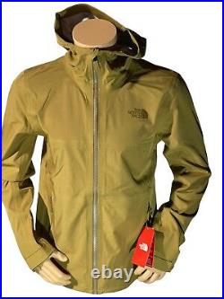 The North Face Men's S/Shell Hoody Rain Jacket, British Khaki, Size S