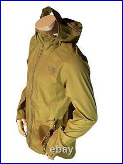 The North Face Men's S/Shell Hoody Rain Jacket, British Khaki, Size S