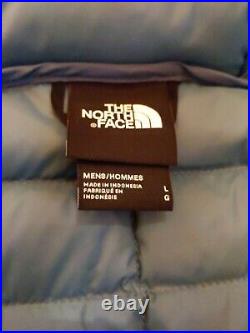 The North Face Men's Stretch Down Hoodie Jacket 700 Mallard Blue L Slim Fit
