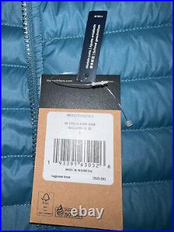 The North Face Men's Stretch Mallard Blue Down 700 Hoodie Jacket L Large
