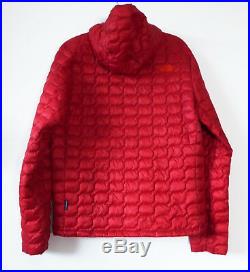 The North Face Men's THERMOBALL HOODIE Insulated Stowable Jacket Rage Red M Med