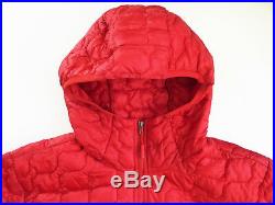 The North Face Men's THERMOBALL HOODIE Insulated Stowable Jacket Rage Red M Med