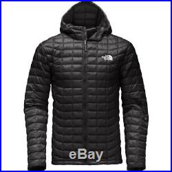 The North Face Men's Thermoball Insulated Hoodie Full Zipped Jacket In TNF Black
