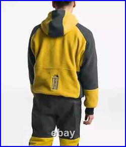 The North Face Mens 94 Rage Classic Full Zip Fleece Hoodie Jacket Yellow Med