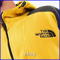 The North Face Mens 94 Rage Classic Full Zip Fleece Hoodie Jacket Yellow Med