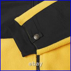 The North Face Mens Denali 2 Pullover Fleece Full Zip Jacket Yellow Medium