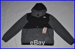 The North Face Mens Denali Hoodie Charcoal Grey L Large Authentic Brand New