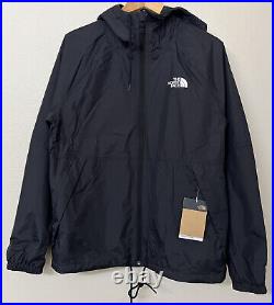 The North Face Mens Large Antora Rain Hoodie Jacket Black NEW WITH TAGS