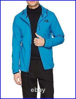 The North Face Mens Nimble Softshell Hoodie in Blue XL