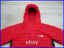 The North Face Mens Quince 800 Pro Summit Series Goose Down Hoodie Jacket S Red