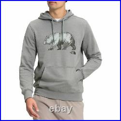 The North Face Mens Screen Printed Bear Drawcord Hooded Indoor Pullover Hoodie