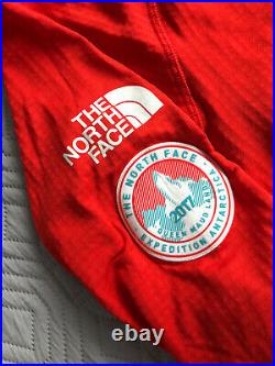 The North Face Mens Summit Series L2 Polartec POWER GRID Hoodie Medium Red