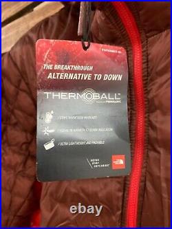 The North Face Mens ThermoBall Insulated Hoodie TNF Jacket NWT XL Sequoia Red