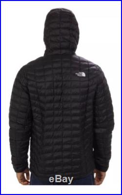 The North Face Mens Thermoball Hooded Jacket Insulated Hoodie Black Size XL Nwt