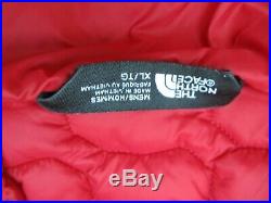 The North Face Mens Thermoball Hoodie Primaloft Jacket XL Red Padded Insulated