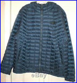 The North Face Mens Thermoball Hoodie Puffer Conquer Blue Jacket XL New Wo Tags