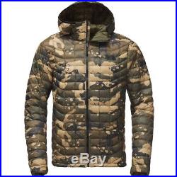 The North Face Mens Thermoball Olive Green Camo Hoodie Jacket Sz M L XL XXL