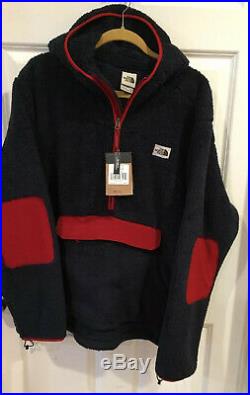 The North Face Mens XXL Campshire Sherpa Fleece 1/2 Zip Pullover Hoodie NWT