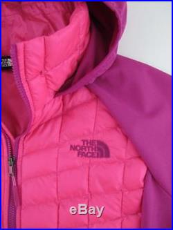 The North Face NEW Thermoball Hybrid $180 Pink Puffer Womens Small Hoodie Jacket