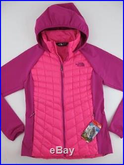The North Face NEW Thermoball Hybrid $180 Pink Puffer Womens Small Hoodie Jacket