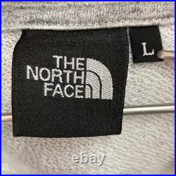 The North Face NT12333 Square Logo Hoodie Hoody Gray SIZel Used