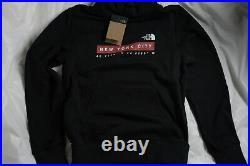 The North Face NYC Coordinates Hoodie Mens Size Small Black BNWT Pullover S