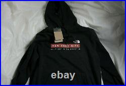 The North Face NYC Coordinates Hoodie Mens Size X-Small Black BNWT Pullover XS