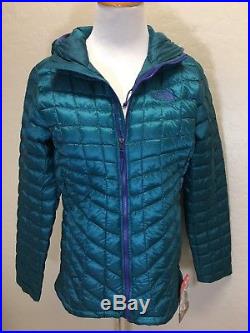 The North Face Nwt Womens Thermoball Hoodie Jacket Size M Harbor Blue
