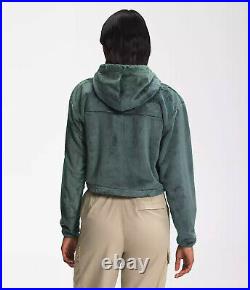 The North Face Osito 1/4 Zip Hoodie Women's Dark Green Sportswear Sweatshirt Top