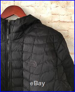 The North Face Packable Stretch Thermoball Hoodie Puffer Jacket Black XL