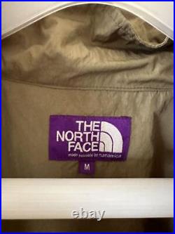 The North Face Purple Label Mountain Wind Hoodie Color Khaki Nylon Size M Used