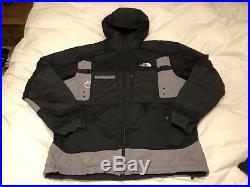 The North Face Steep Tech Full Zip Hoodie Jacket Black Grey sz M RARE VINTAGE