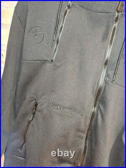 The North Face Steep Tech Logo Hoodie Black Hooded Sweatshirt Unisex Size Medium