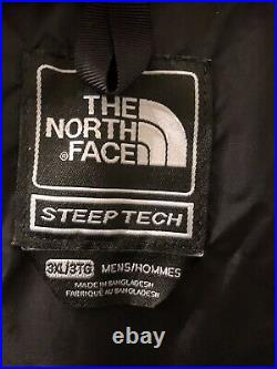 The North Face Steep Tech Mens Hoodie Jacket Size 3XL Complete No Rips Stains