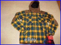 The North Face Steeps Plaid Hoodie Jacket for Men Multicolor Sz M NWT $249