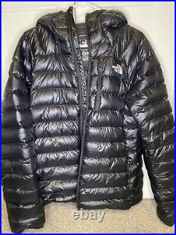 The North Face Summit Series Down Hoodie Jacket Black Medium Mens Free Shipping