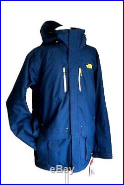 The North Face TNF Mens Medium Thermoball TriClimate Hooded Waterproof Coat Blue